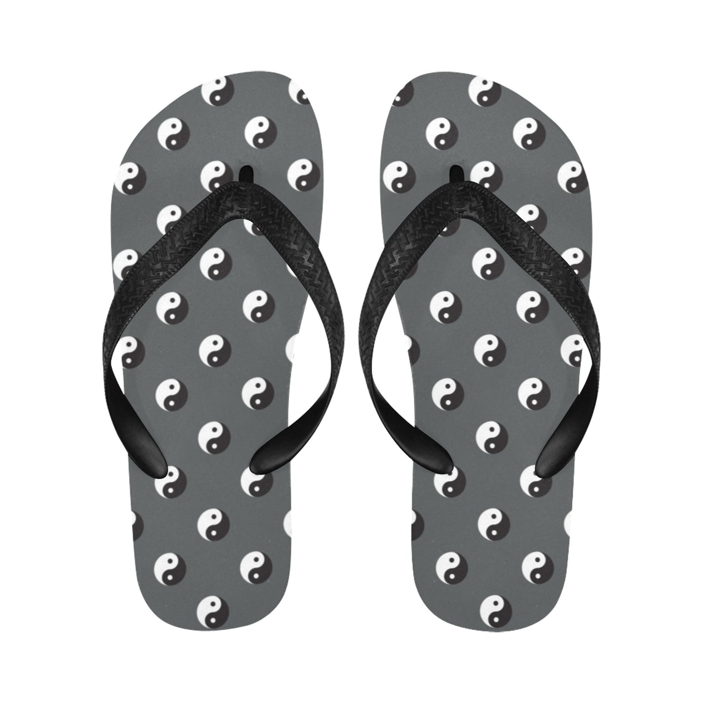 Yin Yang Print Design LKS303 Flip Flops
