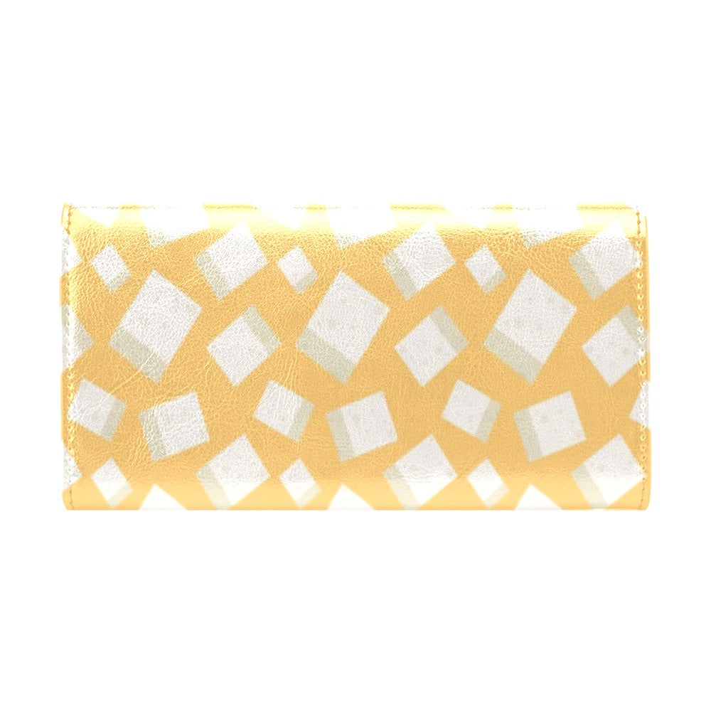 Tofu Print Design LKS302 Women's Trifold Wallet