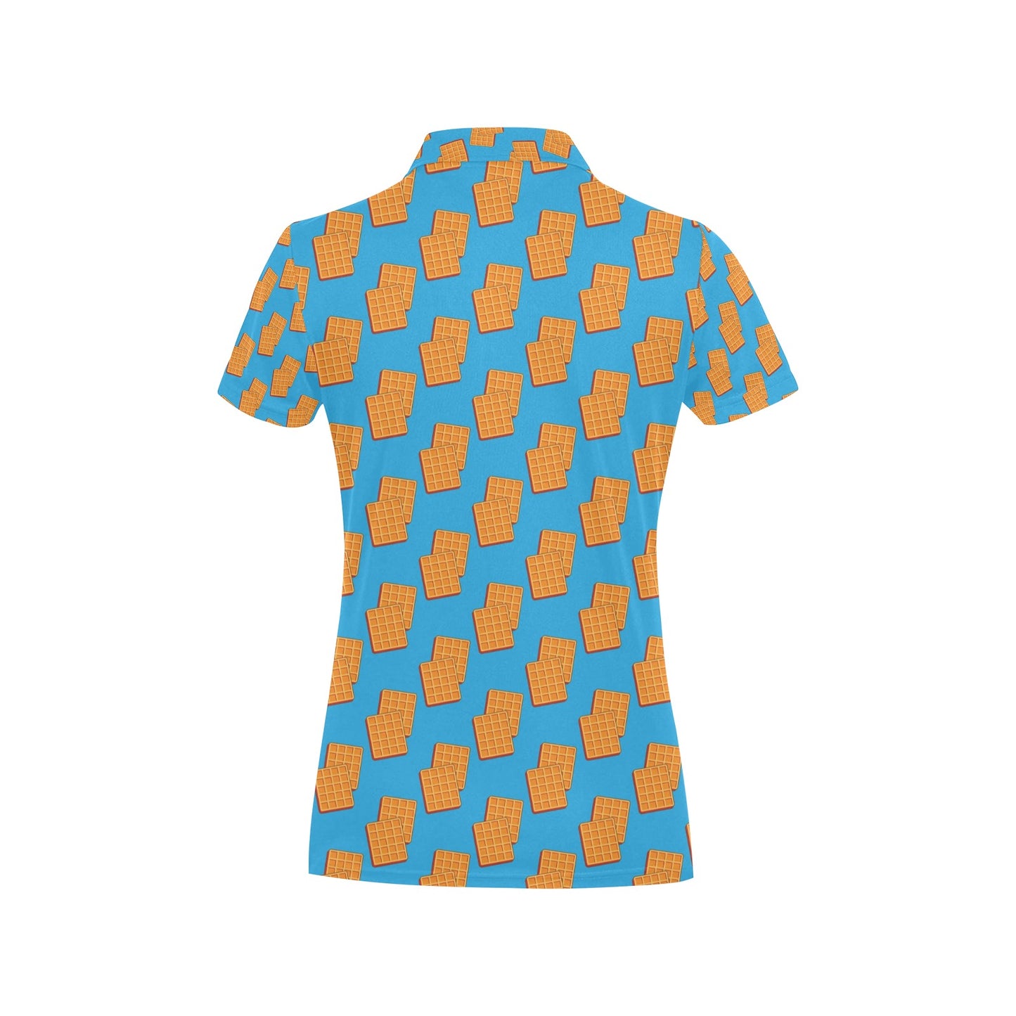Waffle Print Design LKS304 Women's Polo Shirt