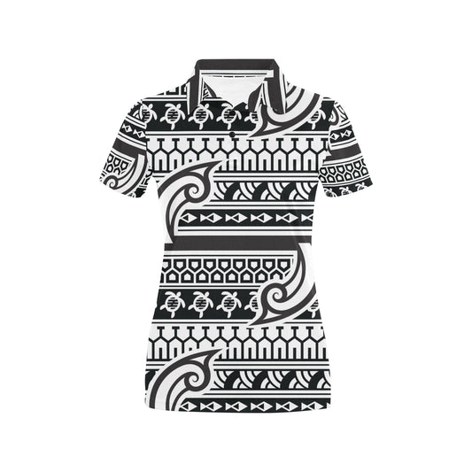 Samoan Style Print Design LKS305 Women's Polo Shirt