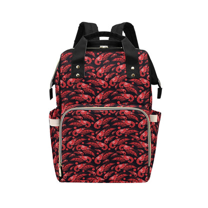 Shrimp Print Design LKS303 Diaper Bag Backpack