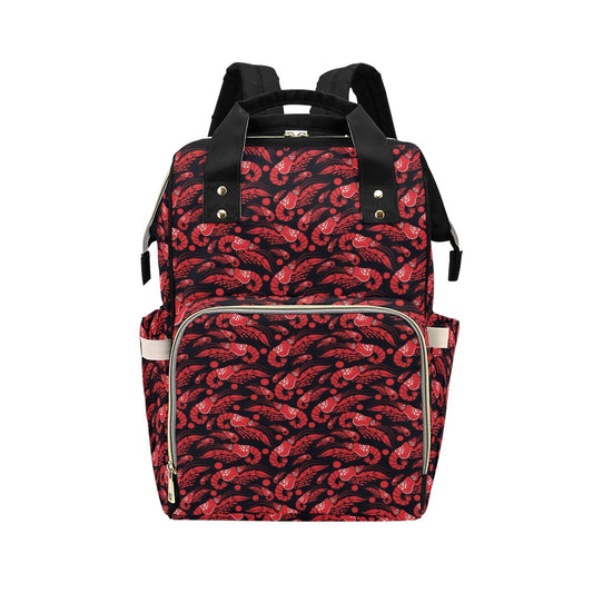 Shrimp Print Design LKS303 Diaper Bag Backpack
