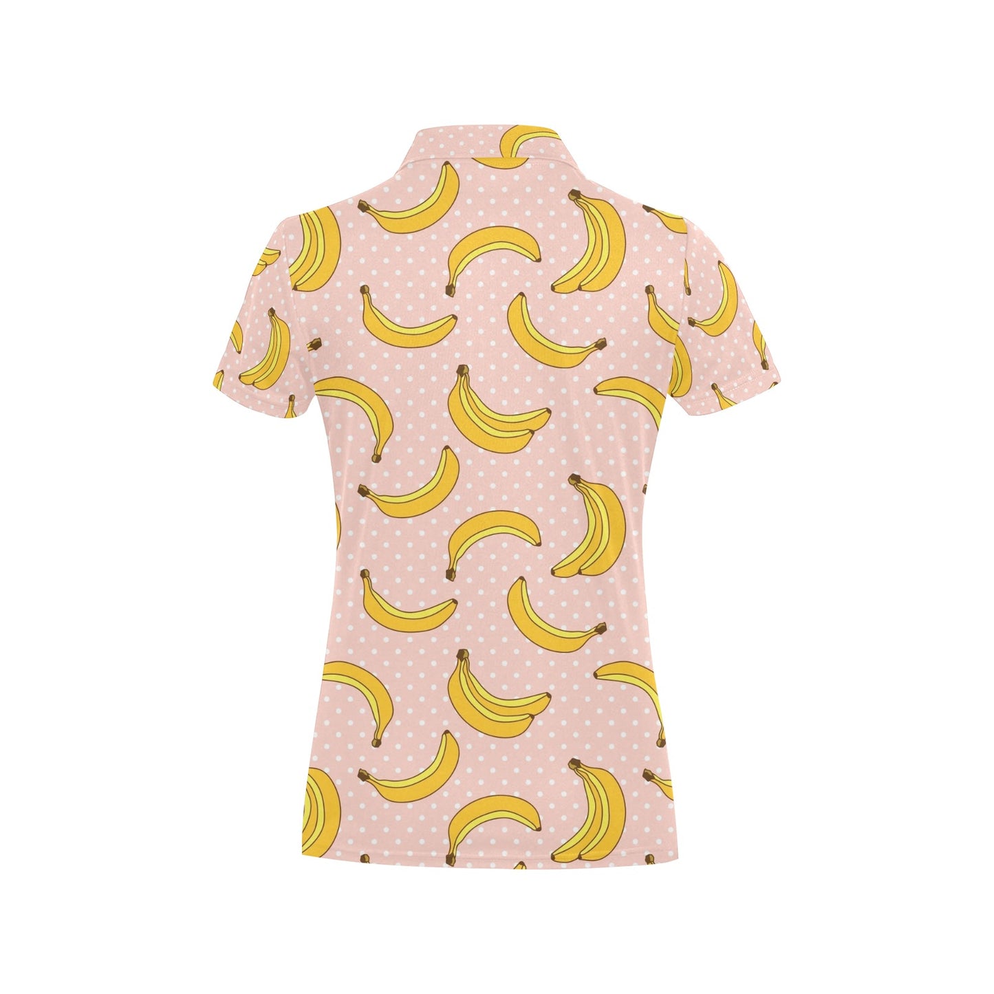 Banana Pattern Print Design BA06 Women's Polo Shirt