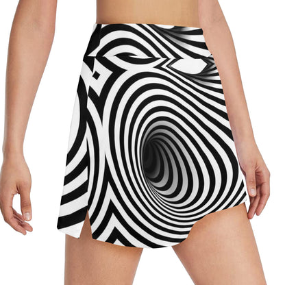 Vortex Print Design LKS303 17" Golf & Pickleball Skort with Pockets