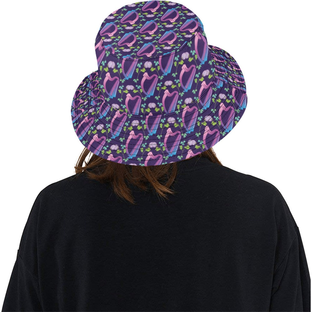 Harp Print Design LKS403 Unisex Bucket Hat