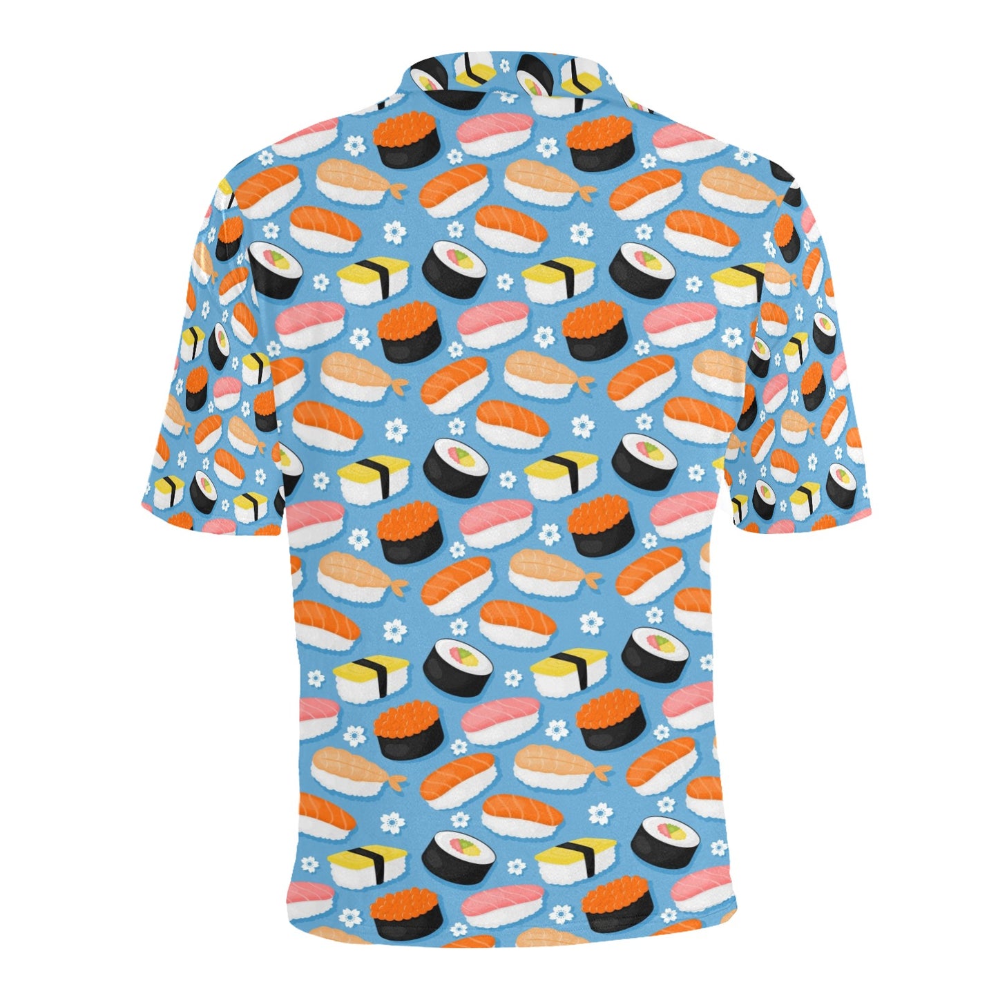 Sushi Print Design LKS304 Men Polo Shirt