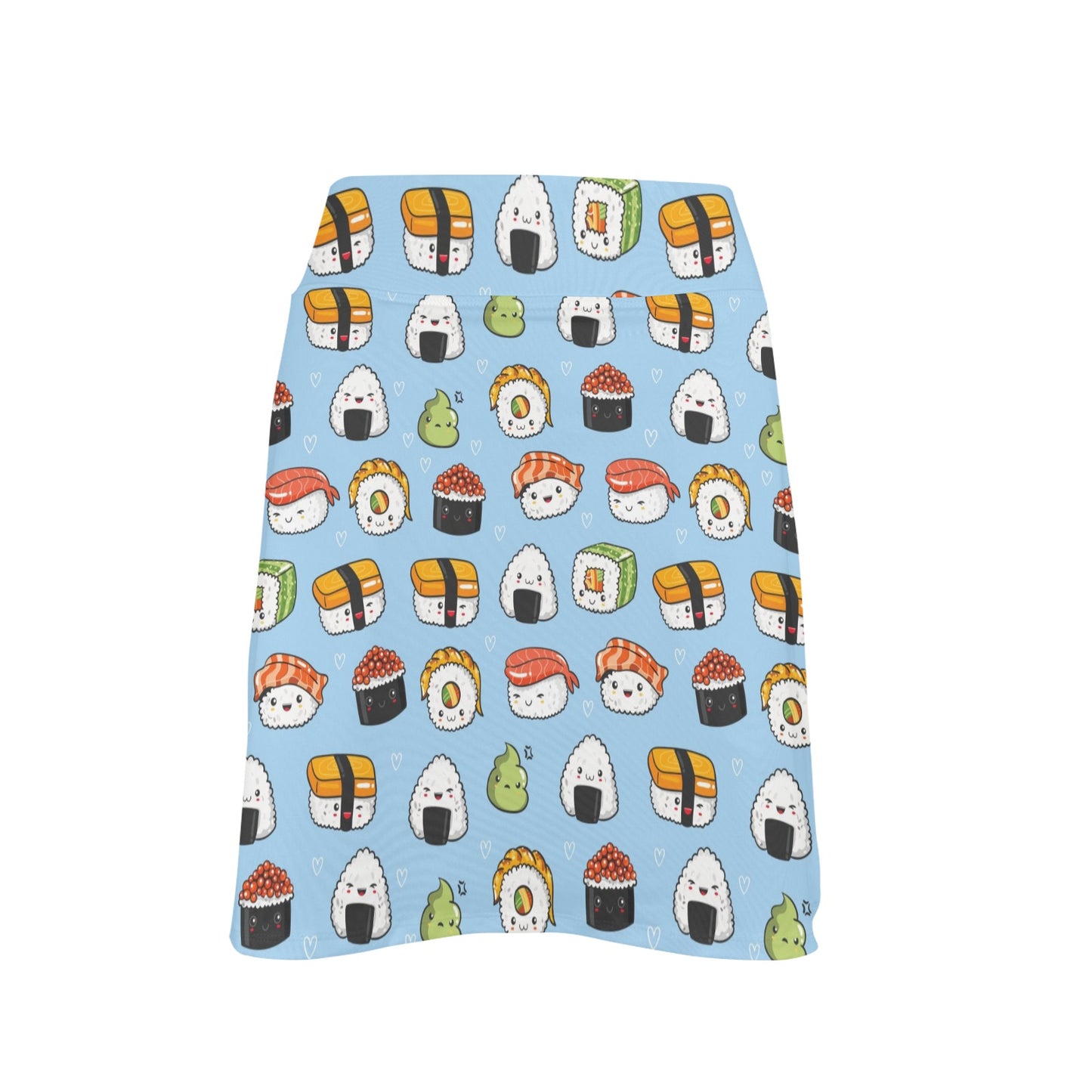 Sushi Print Design LKS303 17" Golf & Pickleball Skort with Pockets
