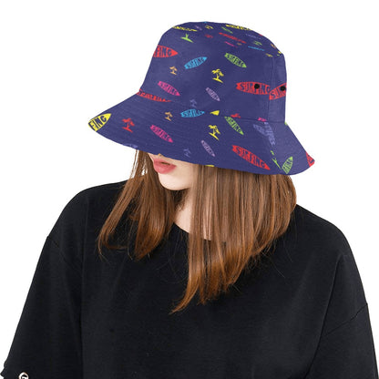 Surfboard Print Design LKS305 Unisex Bucket Hat