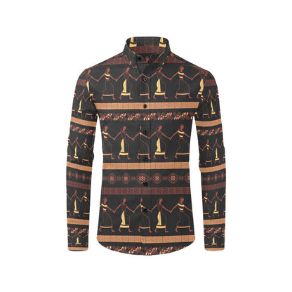 Ancient Greek Human Print Design LKS306 Men's Long Sleeve Dress Shirt