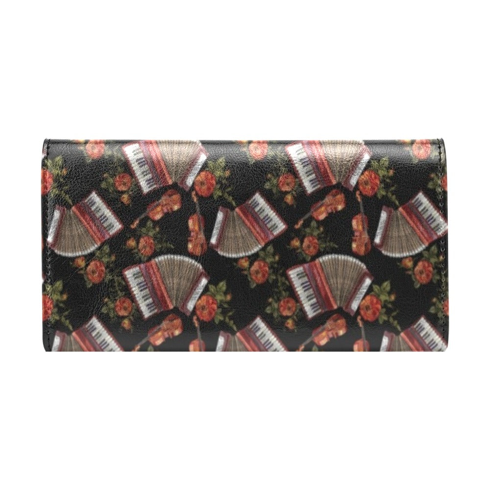 Accordion Print Design LKS403 Women's Trifold Wallet