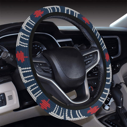 Reindeer Print Design LKS405 Steering Wheel Cover with Elastic Edge
