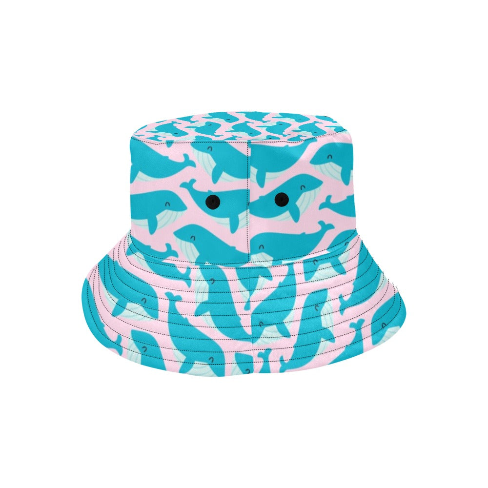 Whale Print Design LKS302 Unisex Bucket Hat