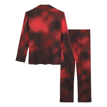 Nebula Pattern Print Design A03 Women's Long Pajama Set