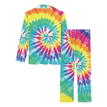 Tie Dye Women's Long Pajama Set