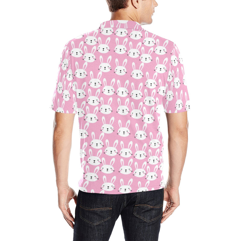 Rabbit Print Design LKS401 Men Polo Shirt