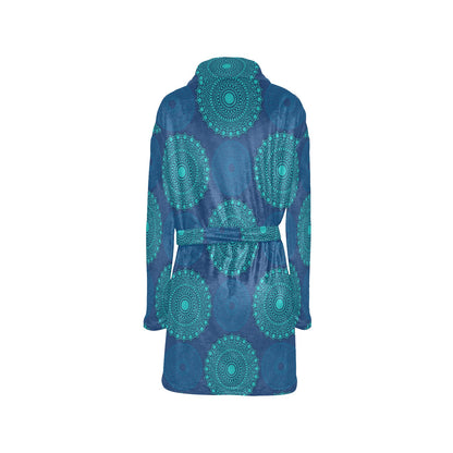 Medallion Pattern Print Design 04 Women's Fleece Robe