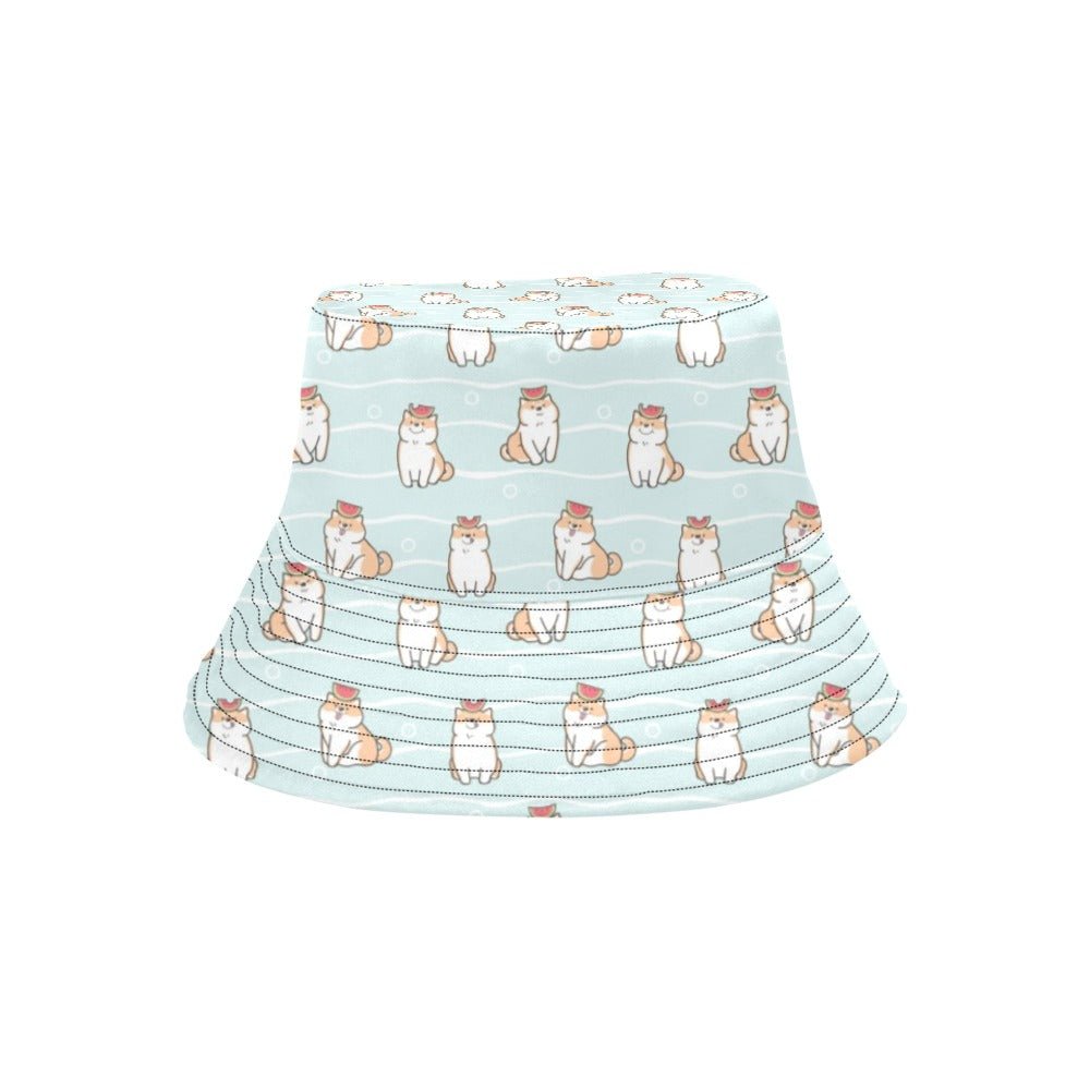 Shiba Inu Print Design LKS3011 Unisex Bucket Hat