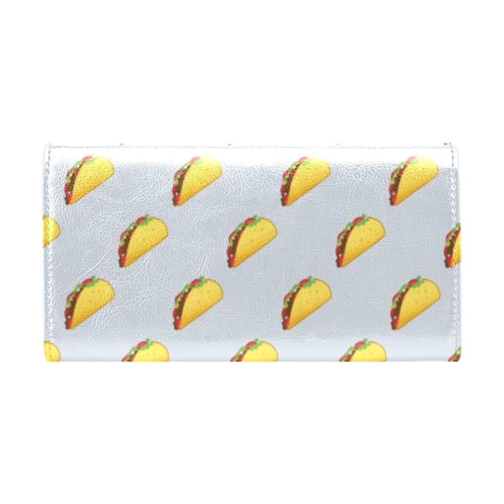 Taco Print Design LKS304 Women's Trifold Wallet