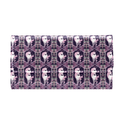 Unicorn Fantastic Flower Women's Trifold Wallet
