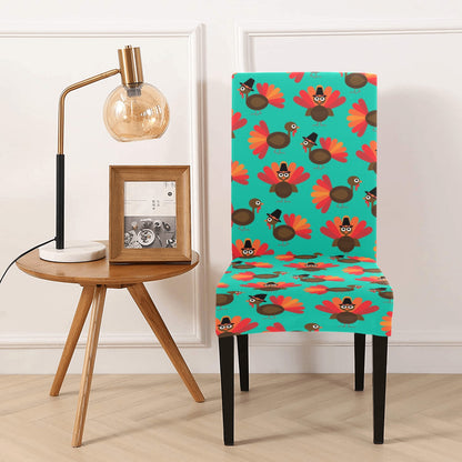 Turkey Print Design LKS402 Dining Chair Slipcover