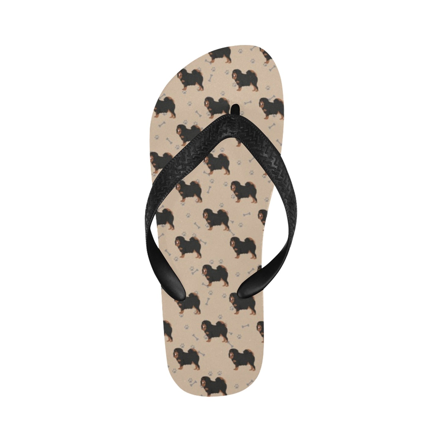 Tibetan Mastiffs Print Design LKS301 Flip Flops