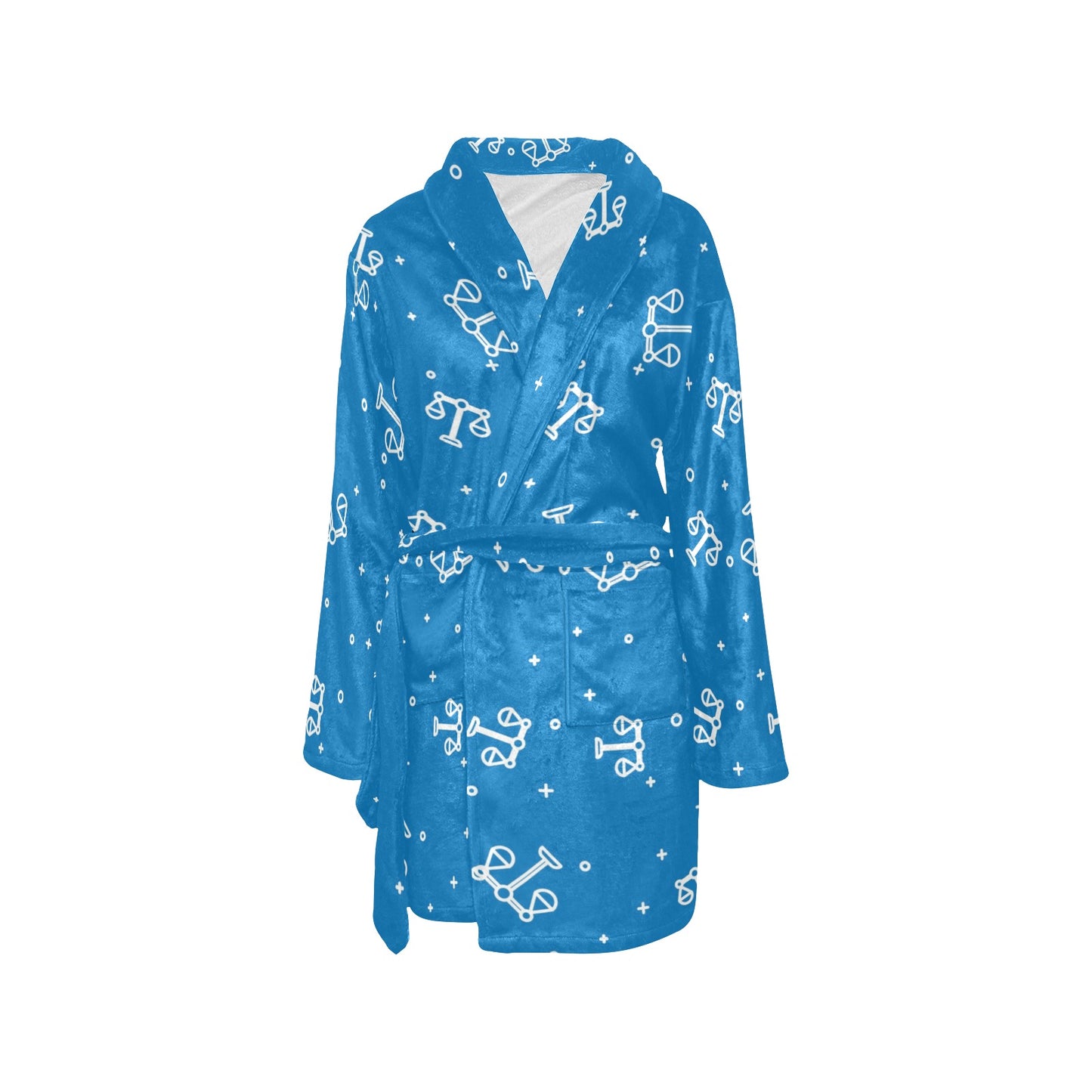 Libra Pattern Print Design 05 Women's Fleece Robe