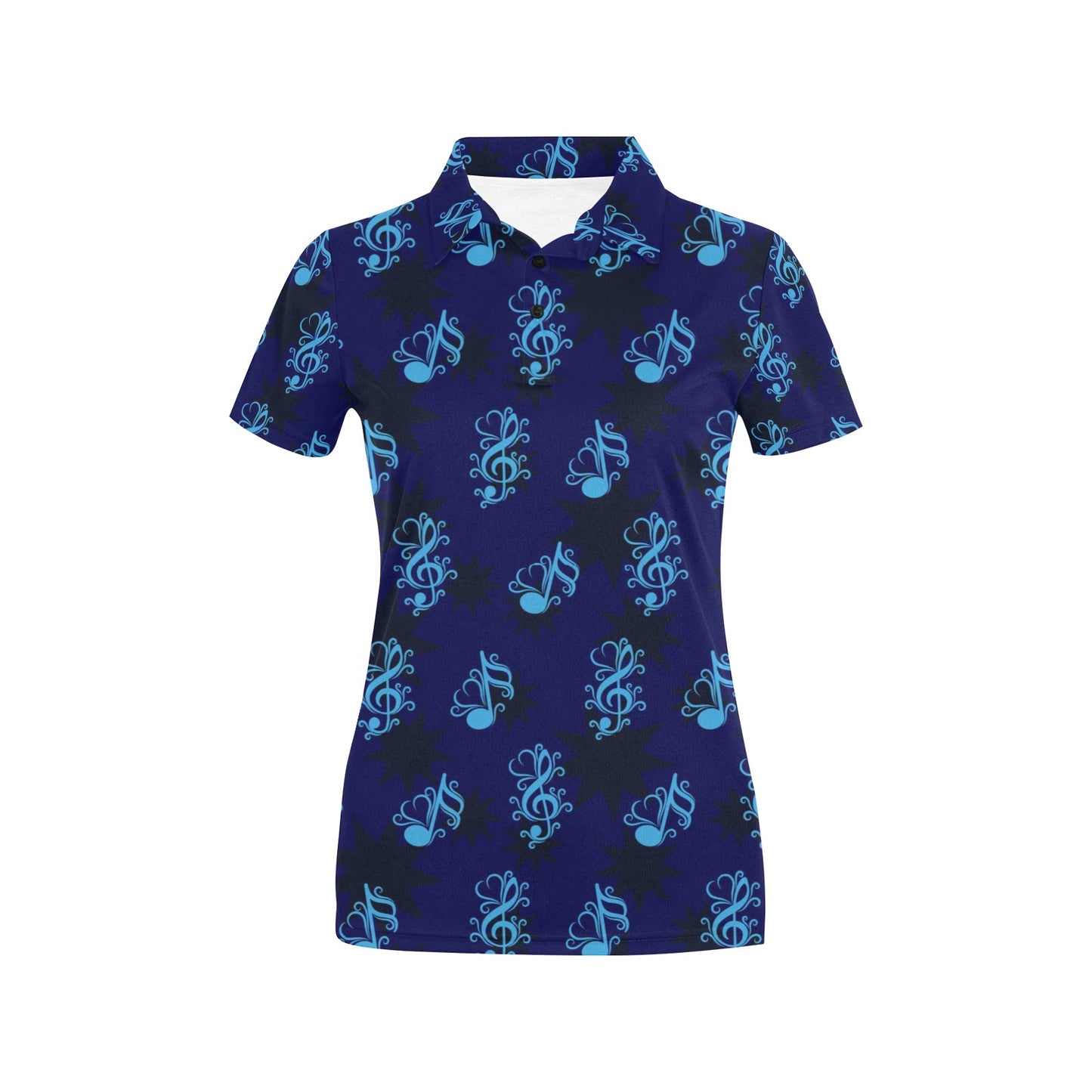 Music note Pattern Print Design A04 Women's Polo Shirt