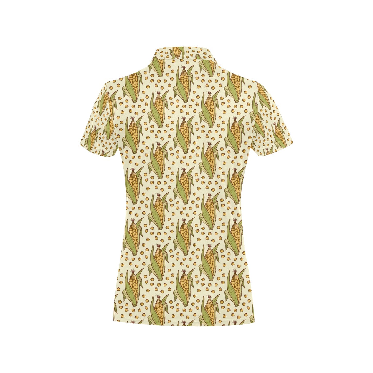 Corn Pattern Print Design 01 Women's Polo Shirt