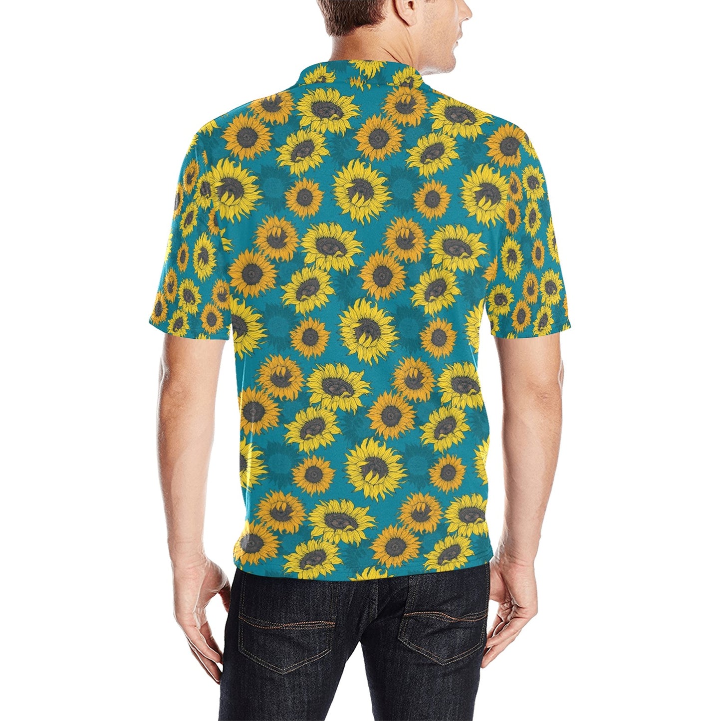 Sunflower Print Design LKS301 Men Polo Shirt