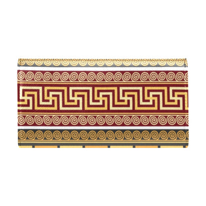 Ancient Greek Pattern Print Design LKS302 Women's Trifold Wallet