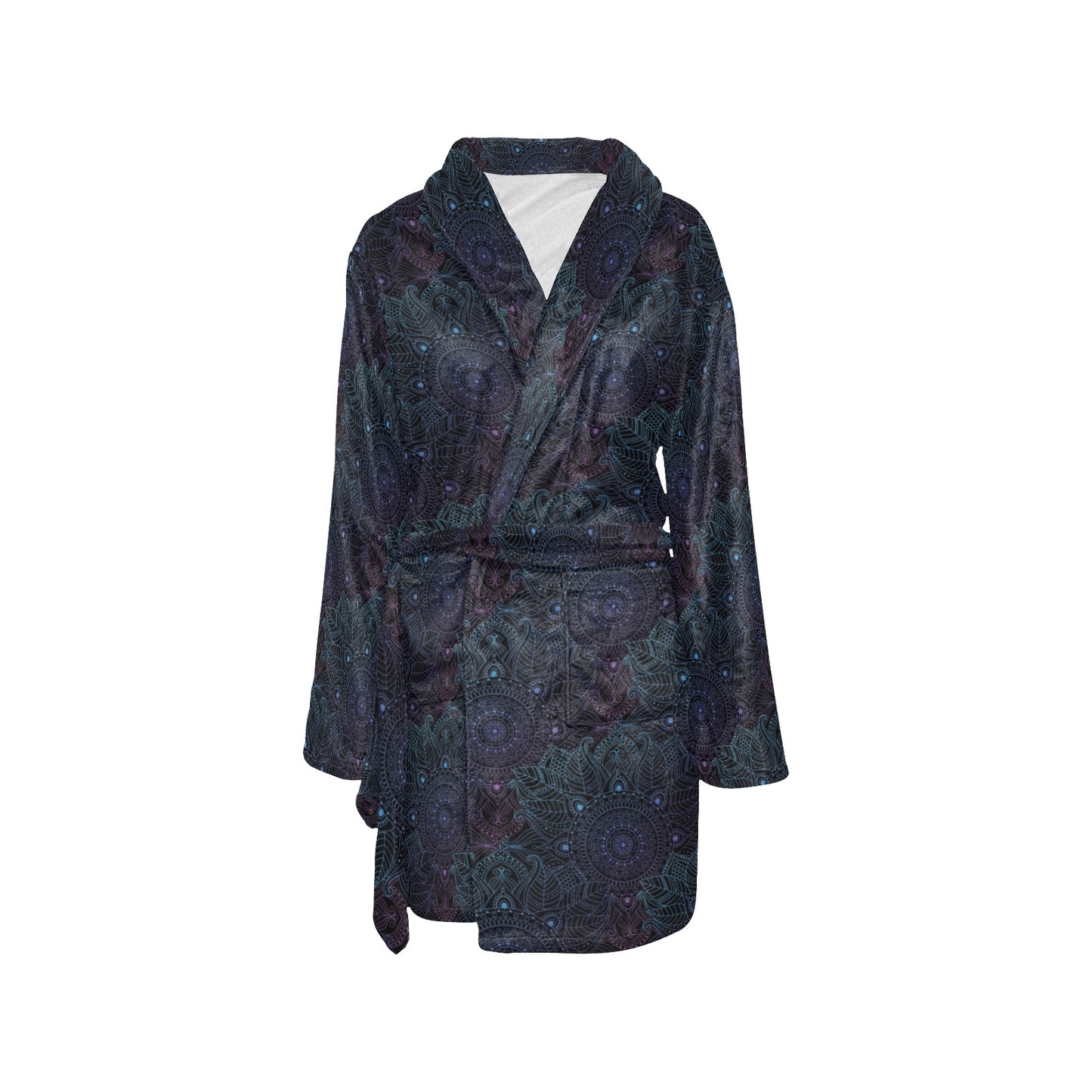 Boho Floral Mandala Women's Fleece Robe