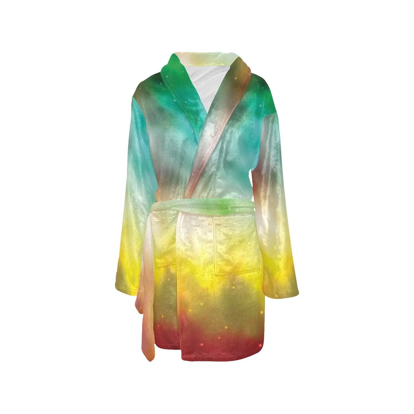Nebula Pattern Print Design A04 Women's Fleece Robe
