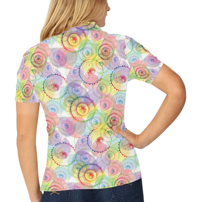 Third Eye Print Design LKS303 Women's Polo Shirt