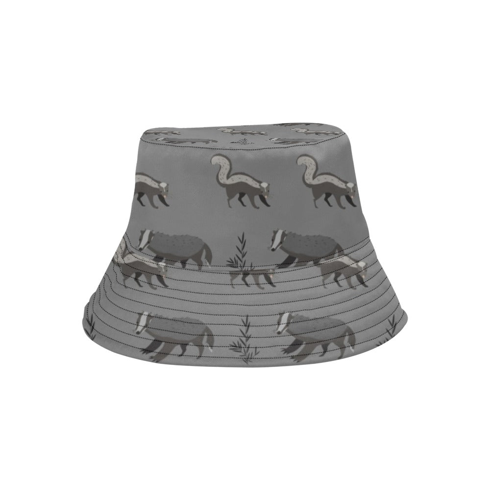 Skunk Print Design LKS301 Unisex Bucket Hat