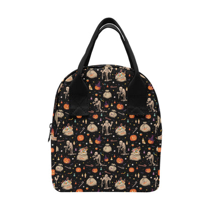 Mummy Halloween Print Design LKS303 Insulated Lunch Bag