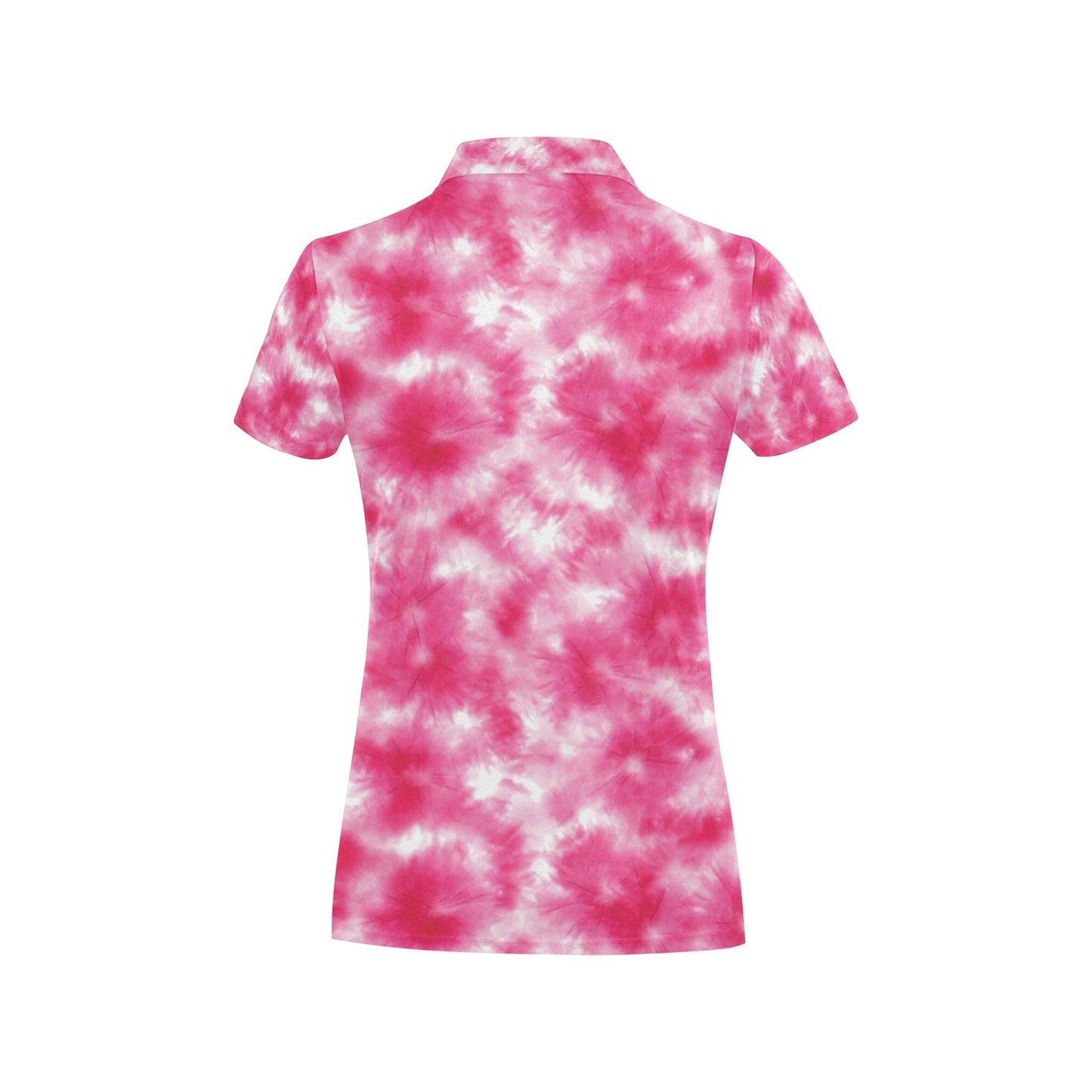 Tie Dye Pink Print Design LKS304 Women's Polo Shirt