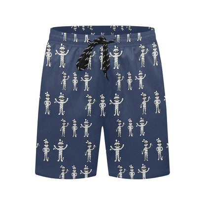 Mummy Print Design LKS306 Men's Swim Trunks Beach Shorts