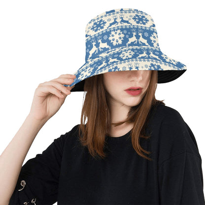 Reindeer Print Design LKS401 Unisex Bucket Hat