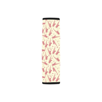 Saxophone Print Design LKS402 Car Seat Belt Cover