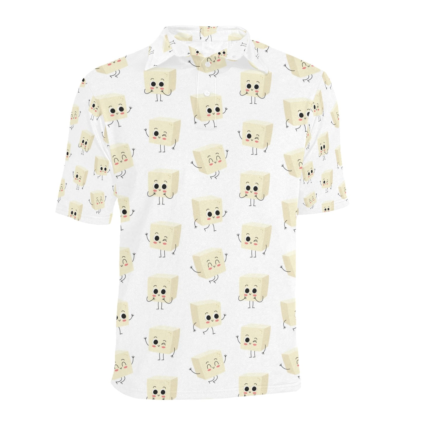 Tofu Print Design LKS301 Men Polo Shirt