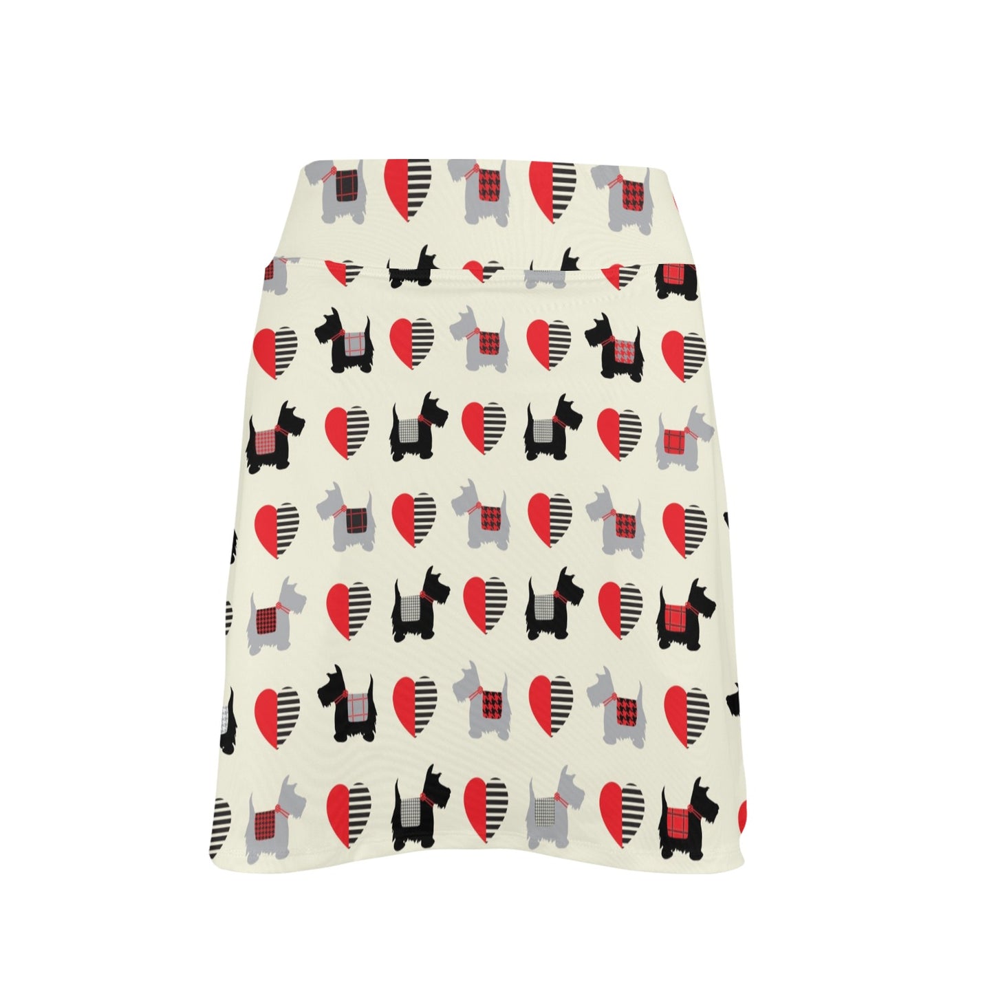 Scottish Terriers Print Design LKS3010 17" Golf & Pickleball Skort with Pockets