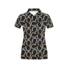 Horseshoe Print Design LKS305 Women's Polo Shirt