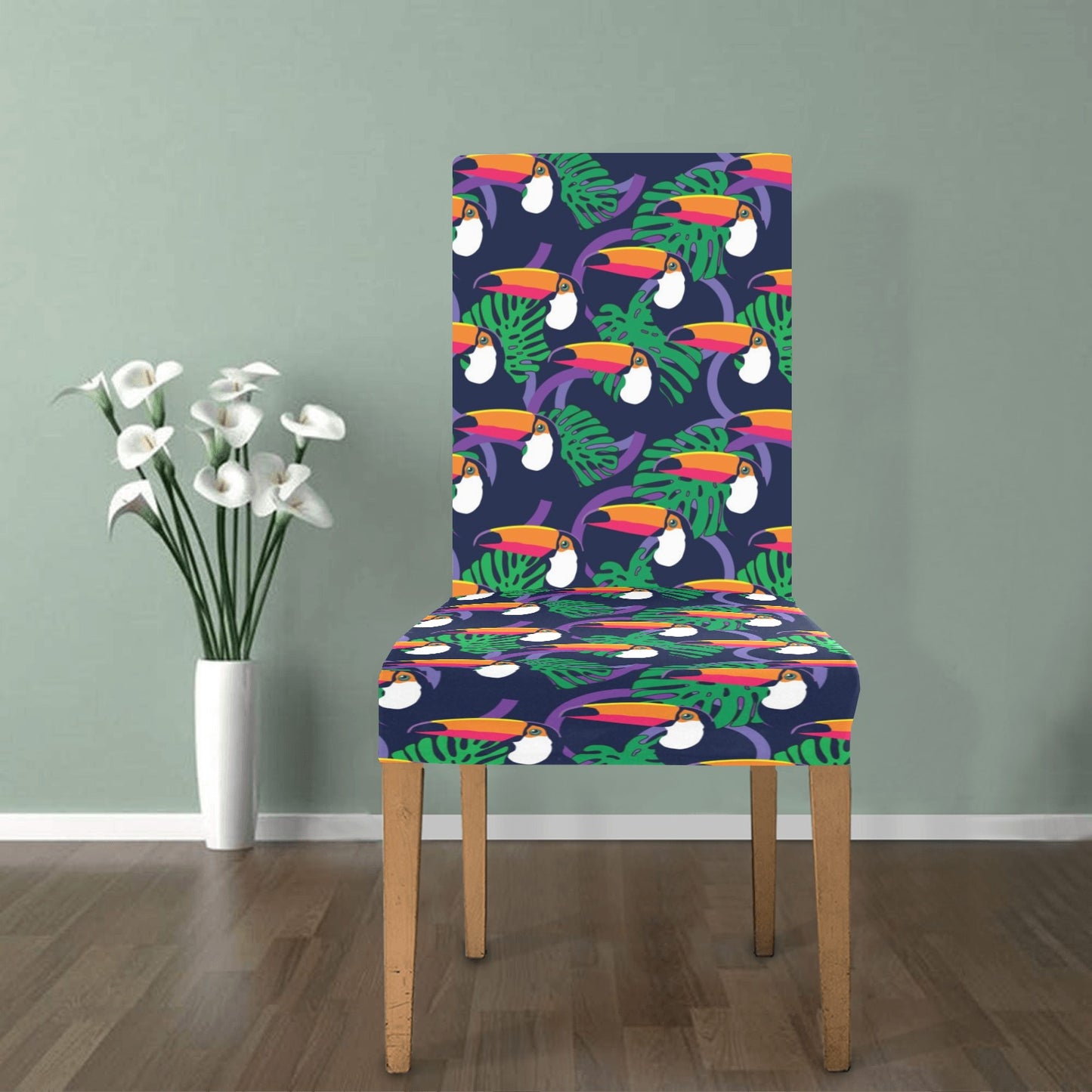Toucan Print Design LKS302 Dining Chair Slipcover
