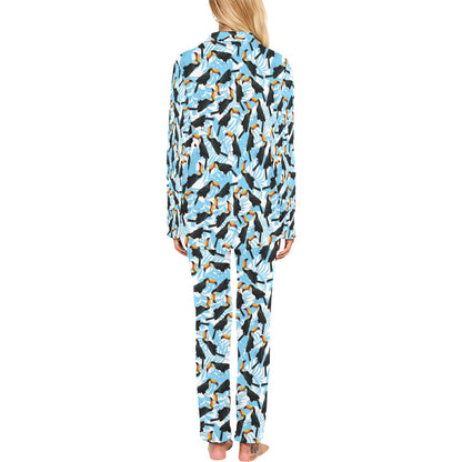 Toucan Print Design LKS303 Women's Long Pajama Set