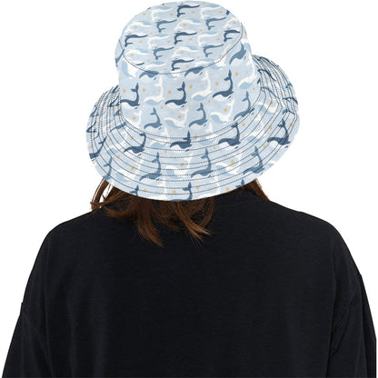 Whale Print Design LKS305 Unisex Bucket Hat