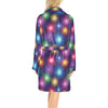 Firework Colorful Print Design LKS301 Women's Fleece Robe