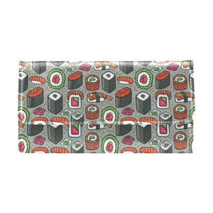 Sushi Print Design LKS301 Women's Trifold Wallet