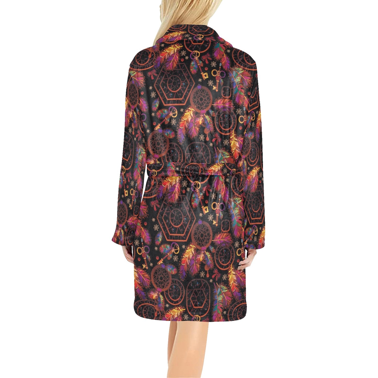 Dream catcher native american Women's Fleece Robe