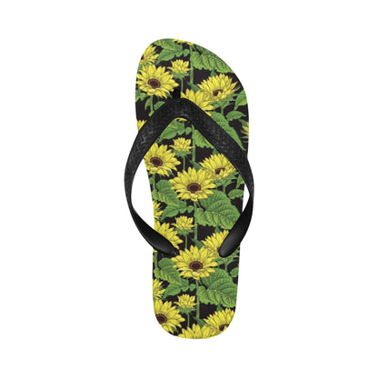 Sunflower Print Design LKS3010 Flip Flops