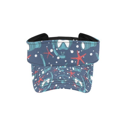 Scuba Equipment Print Design LKS302 Unisex Sun Visor